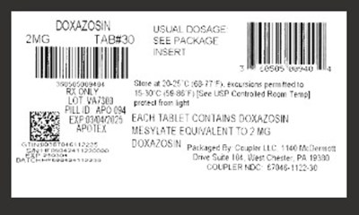 Label (Doxazosin 2mg)